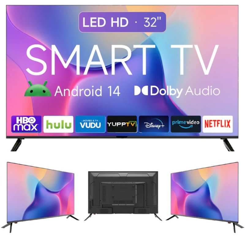 Smart TV 32" LED HD Wi-Fi Android 14 – 32WDSNBX