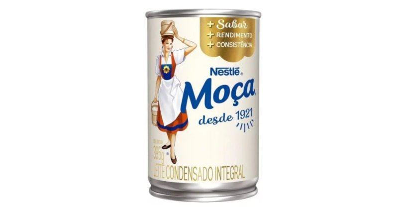 Nestlé Moça Leite Condensado Integral Lata 395gr