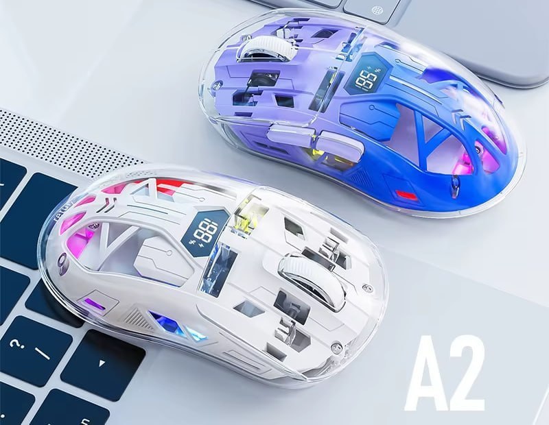 Mouse Sem Fio FreeWolf/Attack Shark A2 PAW3212, 2.4ghz