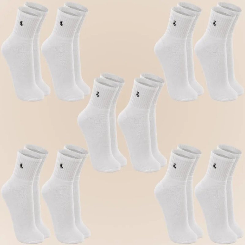 Kit 10 Pares Meia Lupo Original Masculina Cano Médio Algodão