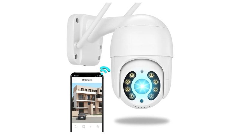 Câmera Ip A8 App Icsee Infravermelho Prova D'água Externa Wi-Fi Hd Cor Branco
