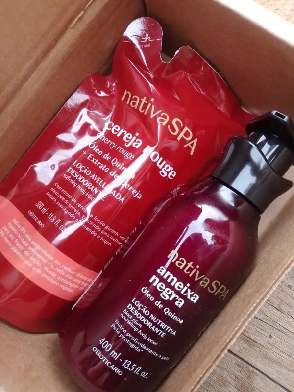 Combo Nativa Spa Loção Corporal Ameixa Negra 400ml + Refil 340ml