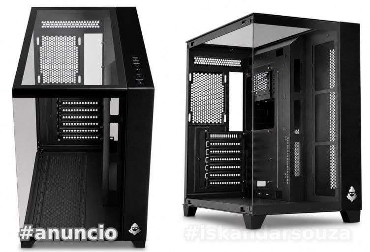 Gabinete Gamer Mancer CV550, Mid-Tower, Lateral de Vidro, Preto
