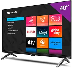 Smart TV 40" AOC Roku TV DLED Full HD 40S5045/78G