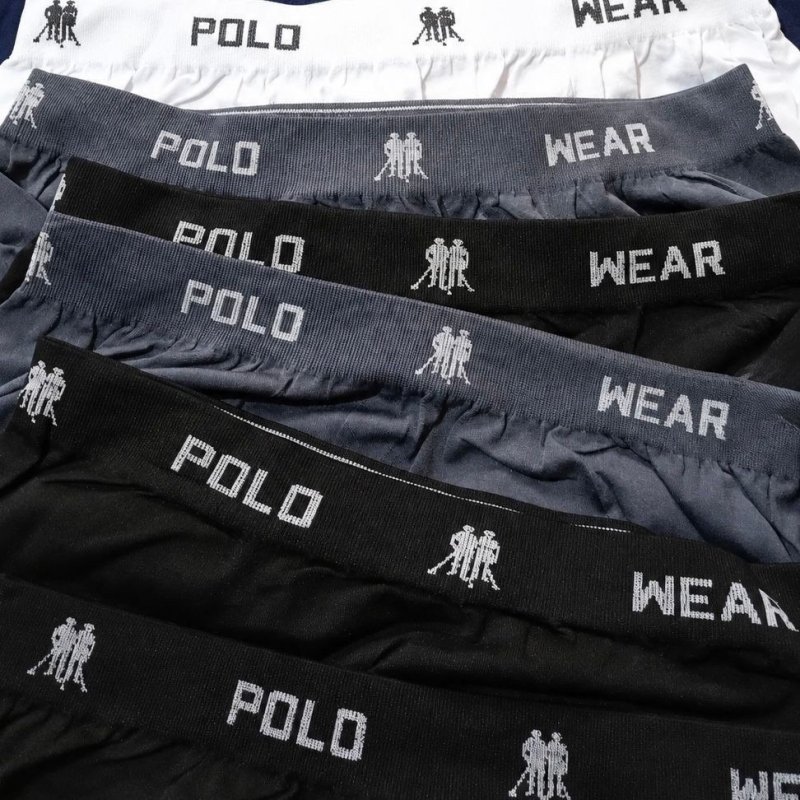 Kit 12 Cuecas Boxer Polo Wear Microfibra