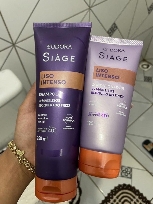 Kit Shampoo + Condicionador Eudora Siàge Liso Intenso Promopack