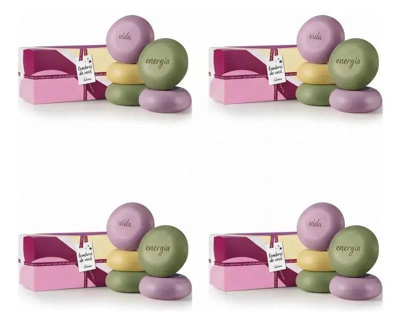 Kit 4 Caixas Sabonetes Sortidos Natura Tododia com Sacola
