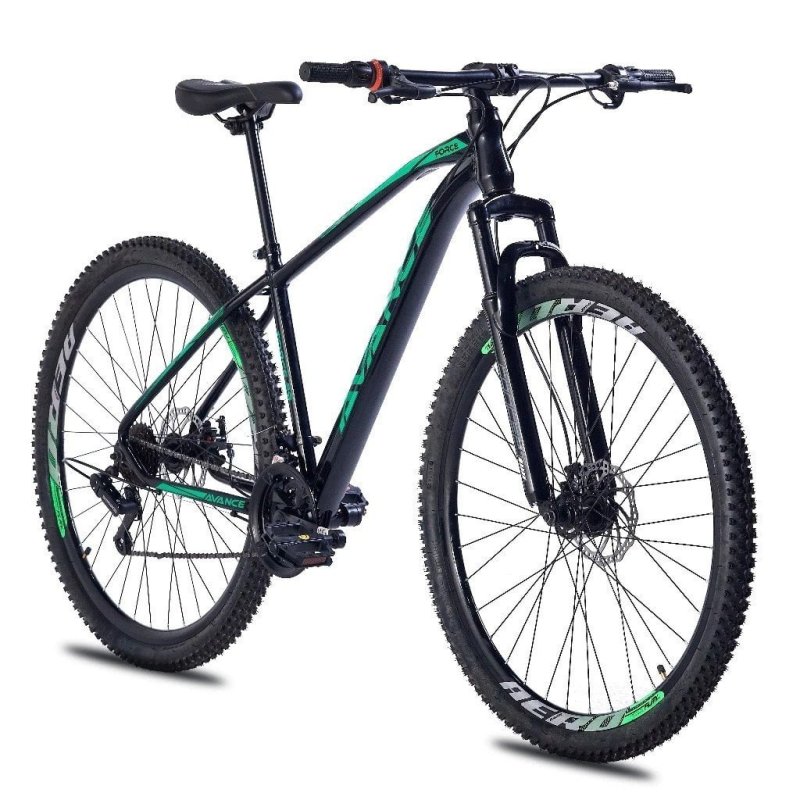 Bicicleta Aro 29 Aço Suspensão Avance Tras. Shimano 21v Quadro 17 Freio Disco