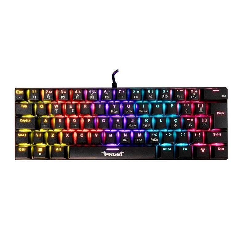 Teclado Mecanico TGT Sherman V3 C1, Rainbow, ABNT2, Switch Vermelho