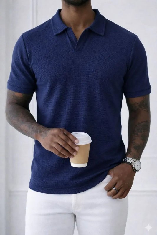 Camiseta Gola Polo Masculina Tricô Premium