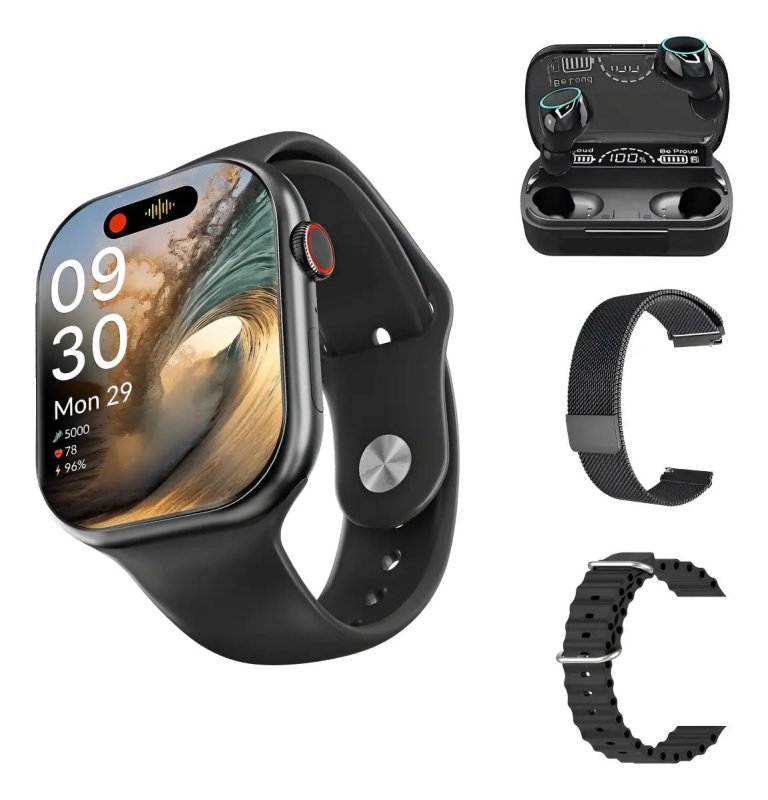 Smartwatch P/ iPhone 2025 Watch Pro Max Series 10 Amoled GPS