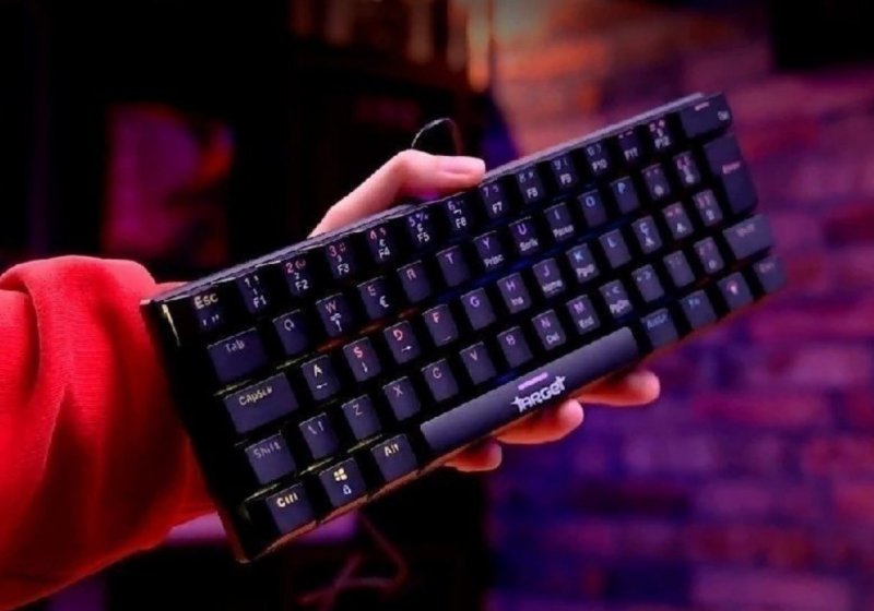 Teclado Mecanico TGT Sherman V3 C1, Rainbow, ABNT2, Switch Vermelho, Preto