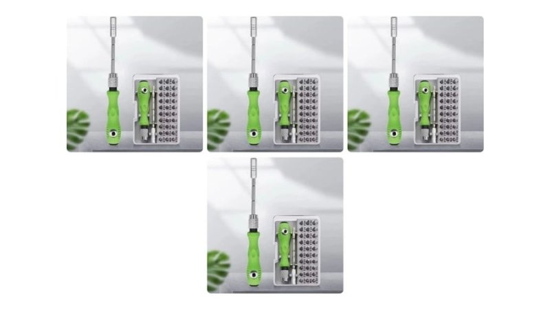 4x Conjunto Kit de Chaves de Precisão 32 Peças Multiuso Ferramentas Reparo Manual