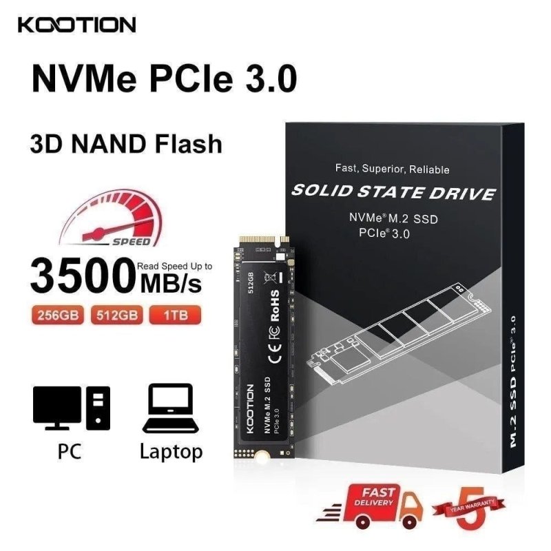 SSD Nvme Kootion X15 256GB e 512GB Lite
