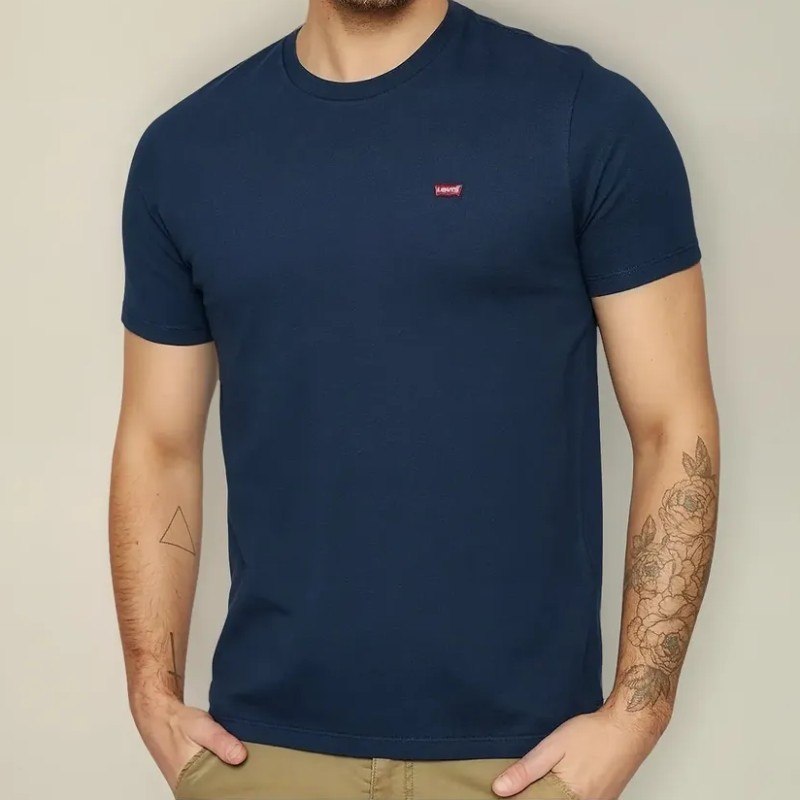 Camiseta Levis Classic Ss Original Hm Azul Marinho