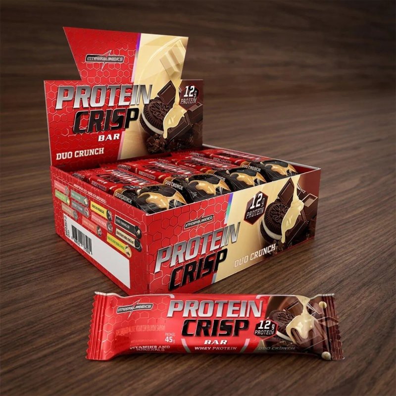 A Barrinha dos Gym Rats - Proteína Integralmedica Crisp Bar 45g