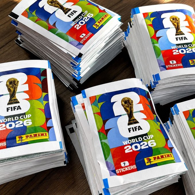 Kit com 10 Envelopes de Figurinhas Copa do Mundo 2026 Panini