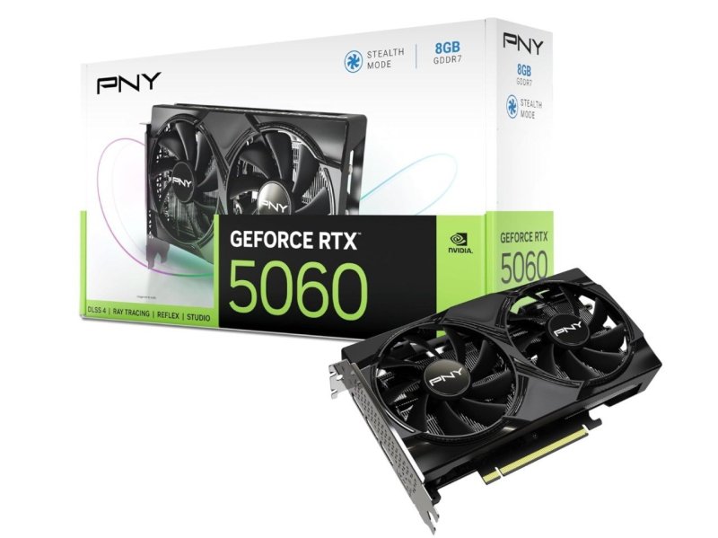 PNY Placa gráfica GEFORCE RTX™ 5060 8GB Dual Fan DLSS
