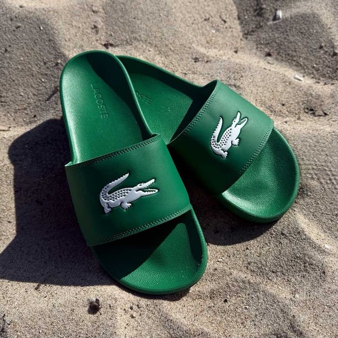 Chinelo Slide Lacoste com Frete Grátis