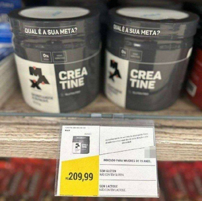 Kit 2x Creatina Monohidratada 100% Max Titanium 300g