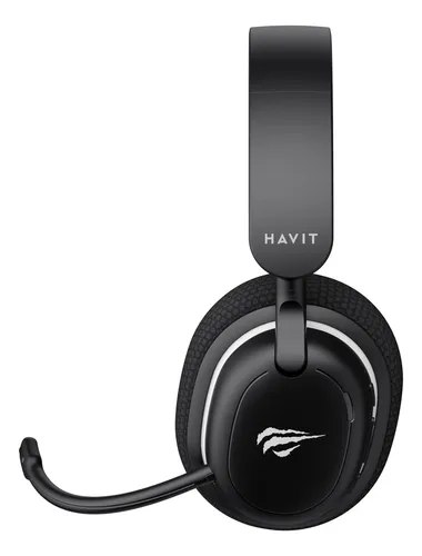 Headset Gamer Havit Fuxi H7se Sem Fio 2.4ghz/ Bluetooth Preto