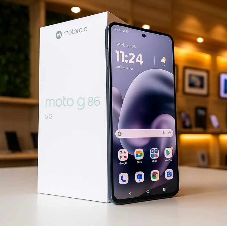 Motorola Moto g86 5G com 256GB de armazenamento e 24GB de RAM
