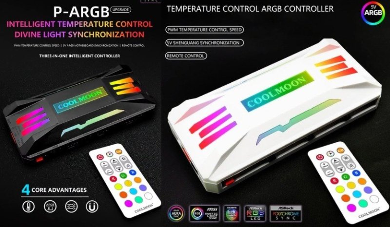 Controladora Coolmoon P-ARGB PWM