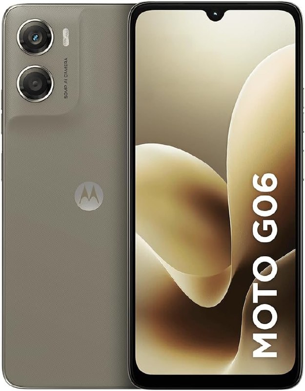 Motorola Moto G06 256GB 12GB RAM - Câmera 50MP IA - Bateria 5200mAh - Bege