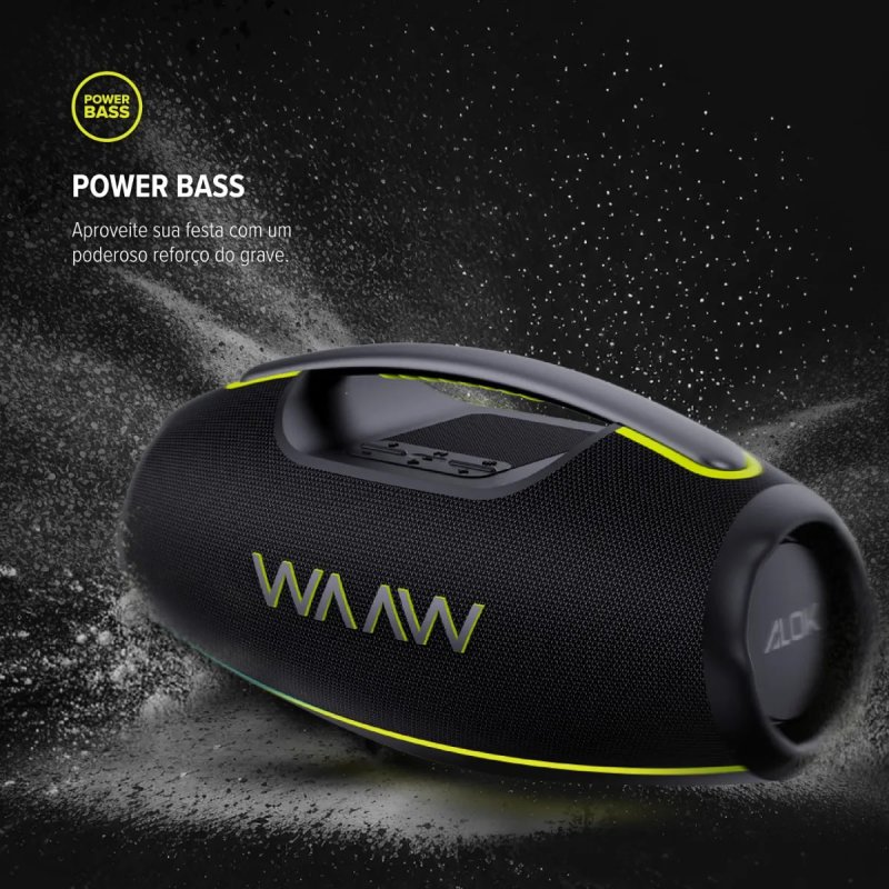 Waaw by Alok Hyperboom 1000 - 180W RMS - Bluetooth À Prova d'Água