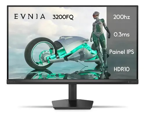Monitor Gamer Phillips De 23.8 Full Hd Ips Com 200hz Preto 127/220v