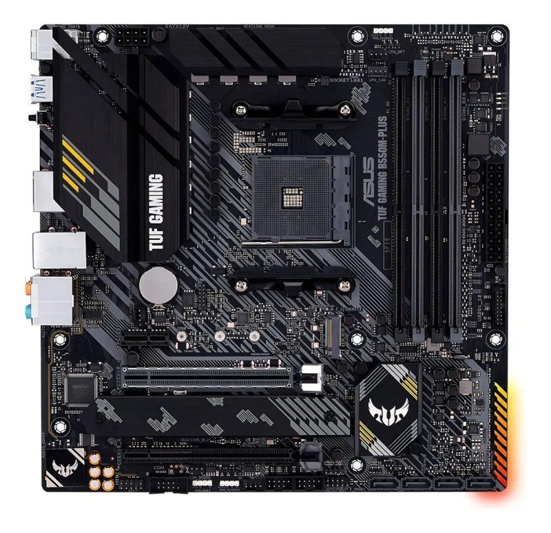 Placa Mãe Asus Tuf Gaming B550m-plus Ddr4 AMD Am4 mATX RGB