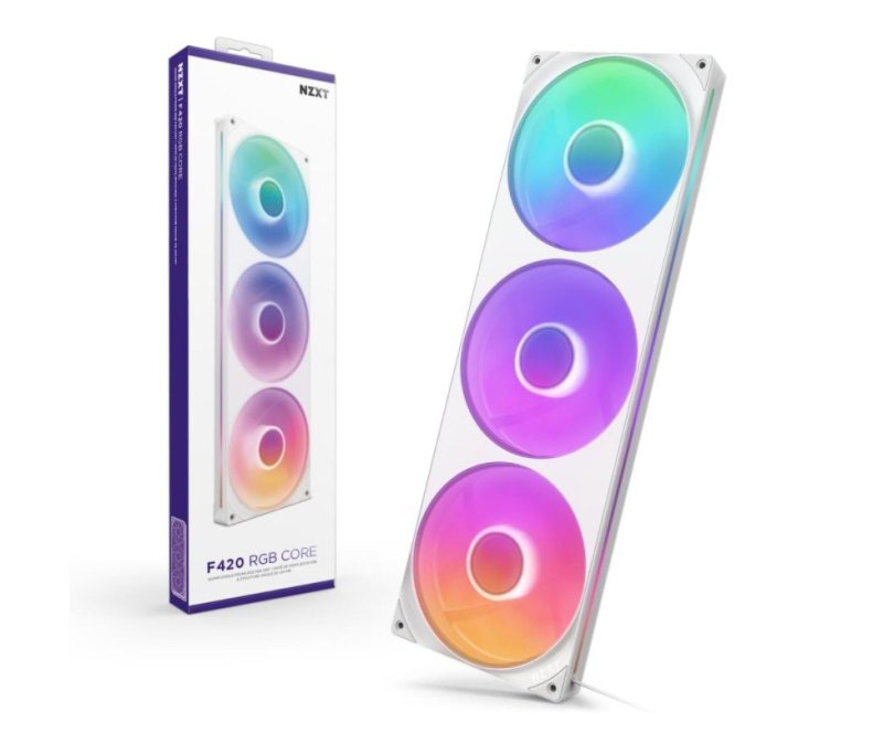 Air Cooler Gamer NZXT F420 RGB Core 3x140mm Branco