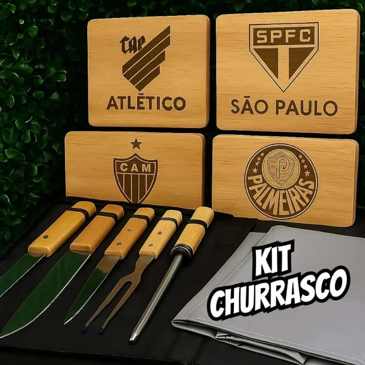 Kit Churrasco Personalizado - 8 Peças