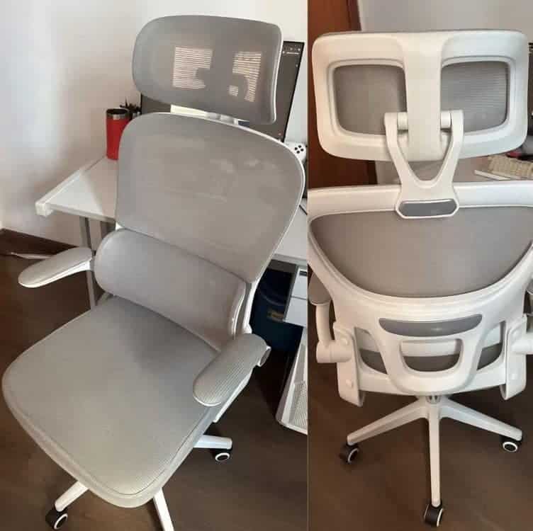 Cadeira Escritório Ergonômica Genebra G500 Luvinco Cor Cinza Com Suporte Lombar Estofado Mesh