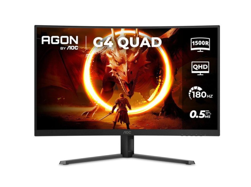 Monitor Gamer Curvo AOC AGON QUAD 32" 180Hz 0,5ms HDR10 CQ32G4E