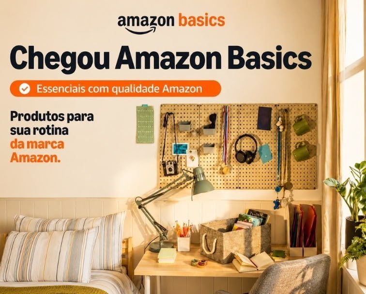 Amazon Basics chegou no Brasil, produtos feitos pela Amazon