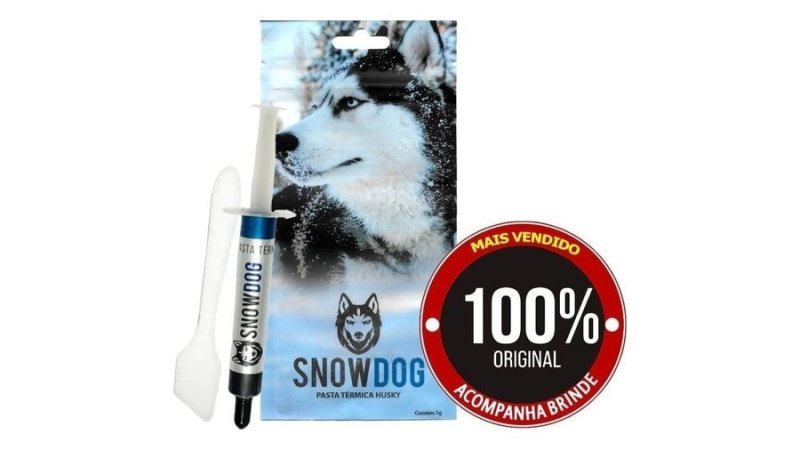 Pasta Térmica SnowDog Husky 1g / 3g Com Adesivo Original