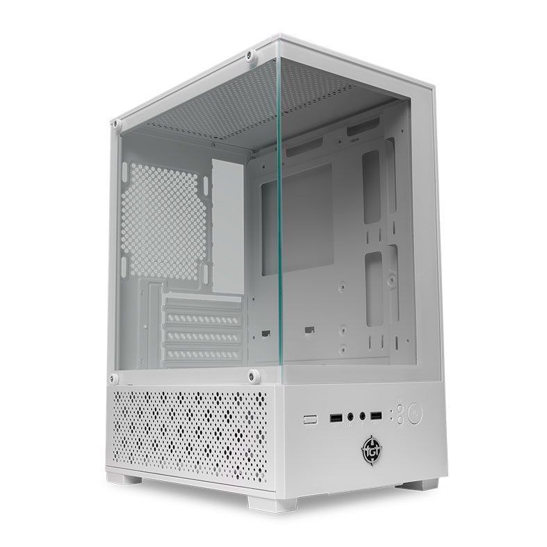 Gabinete Gamer TGT Legion Mini-Tower Lateral de Vidro Branco TGT-LGN-WH