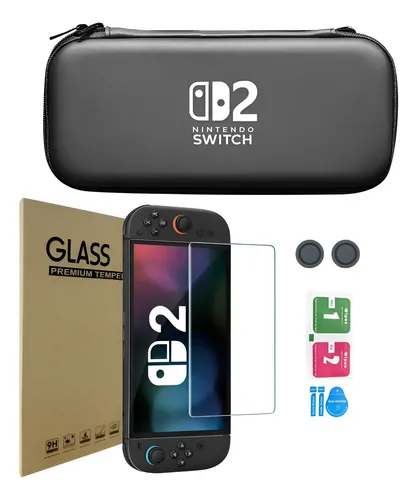 Kit Case + Película para Switch 2