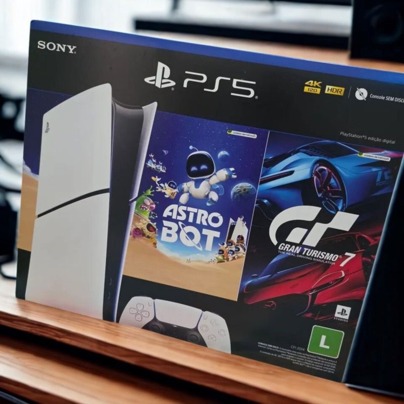 PlayStation®5 Slim Edição Digital com 2 Jogos + Frete Grátis