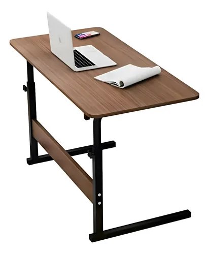 Mesa Escrivaninha Estudo Notebook Para Cama Escritório Marrom-escuro