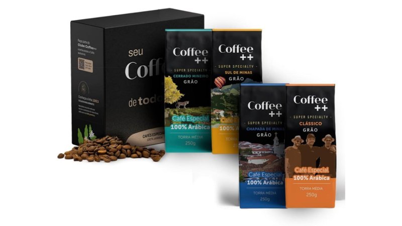 Kit 4 un. Coffee++ Café Especial Em Grãos