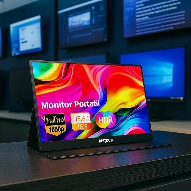 Monitor Portátil Bettdow 15,6'', FHD 1080P