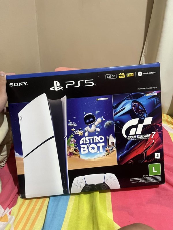 PlayStation®5 Slim Digital 825GB – Pacote ASTRO BOT e Gran Turismo 7 + Frete Grátis