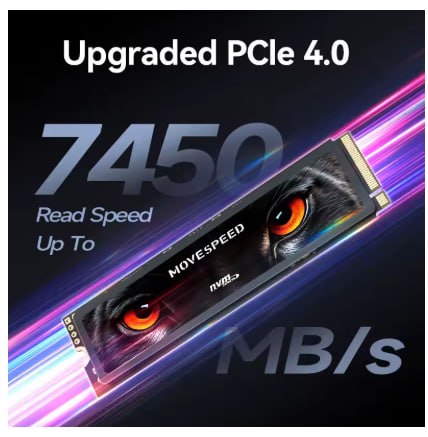SSD M.2 NVMe Movespeed 1TB Gen4 7450MB/s