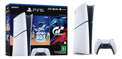 PlayStation 5 Slim Digital + Astro Bot e Gran Turismo 7
