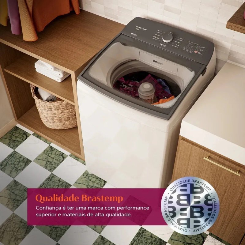 Máquina De Lavar Brastemp 16kg Branca Bwf16ab 220v Branco