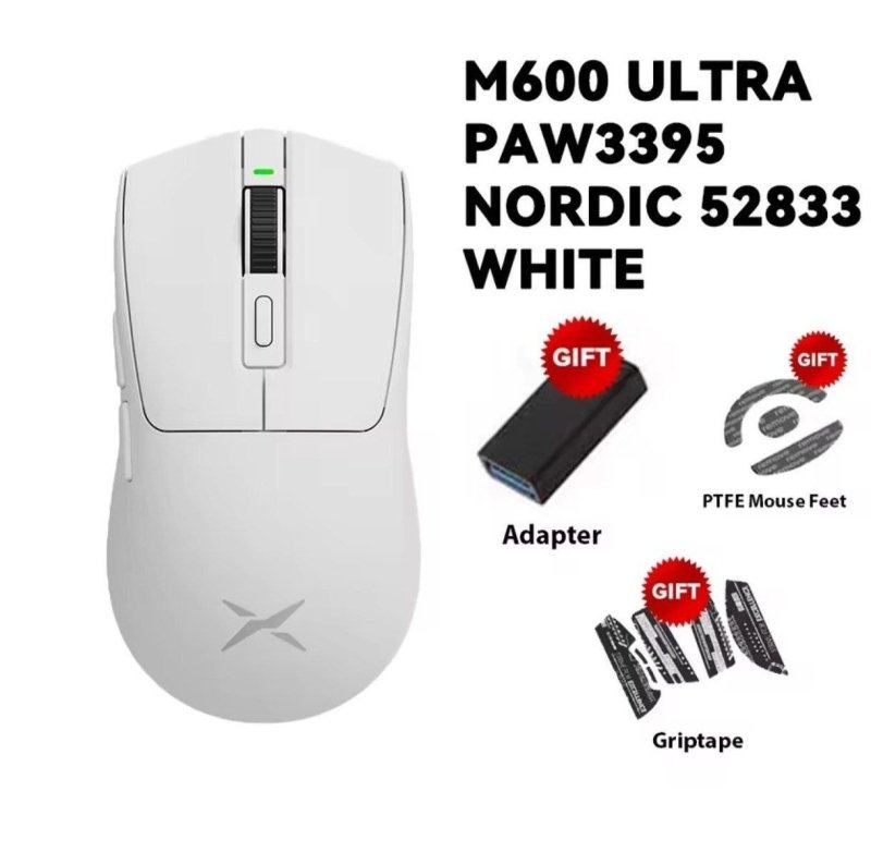 Mouse Gamer Delux M600 Ultra Sem Fio Sensor PAW3395