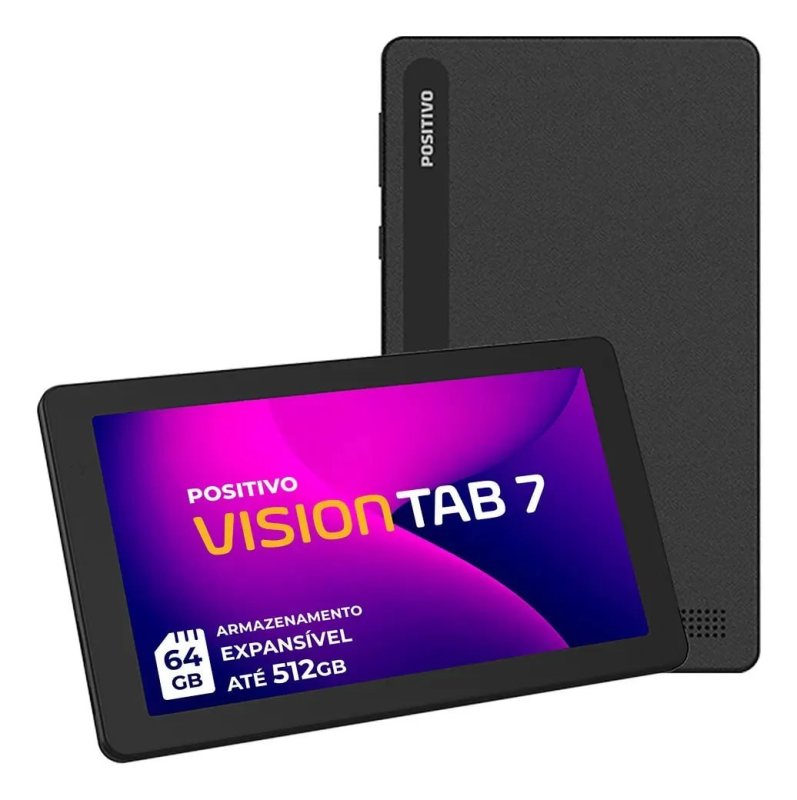 Tablet Positivo Vision TAB 7 (3GB RAM, 64GB, 7" IPS)