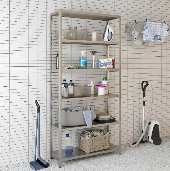 Estante Armário De Aço 6 Bandejas Galvanizada Multiuso + Frete Grátis